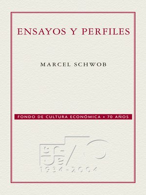 cover image of Ensayos y perfiles